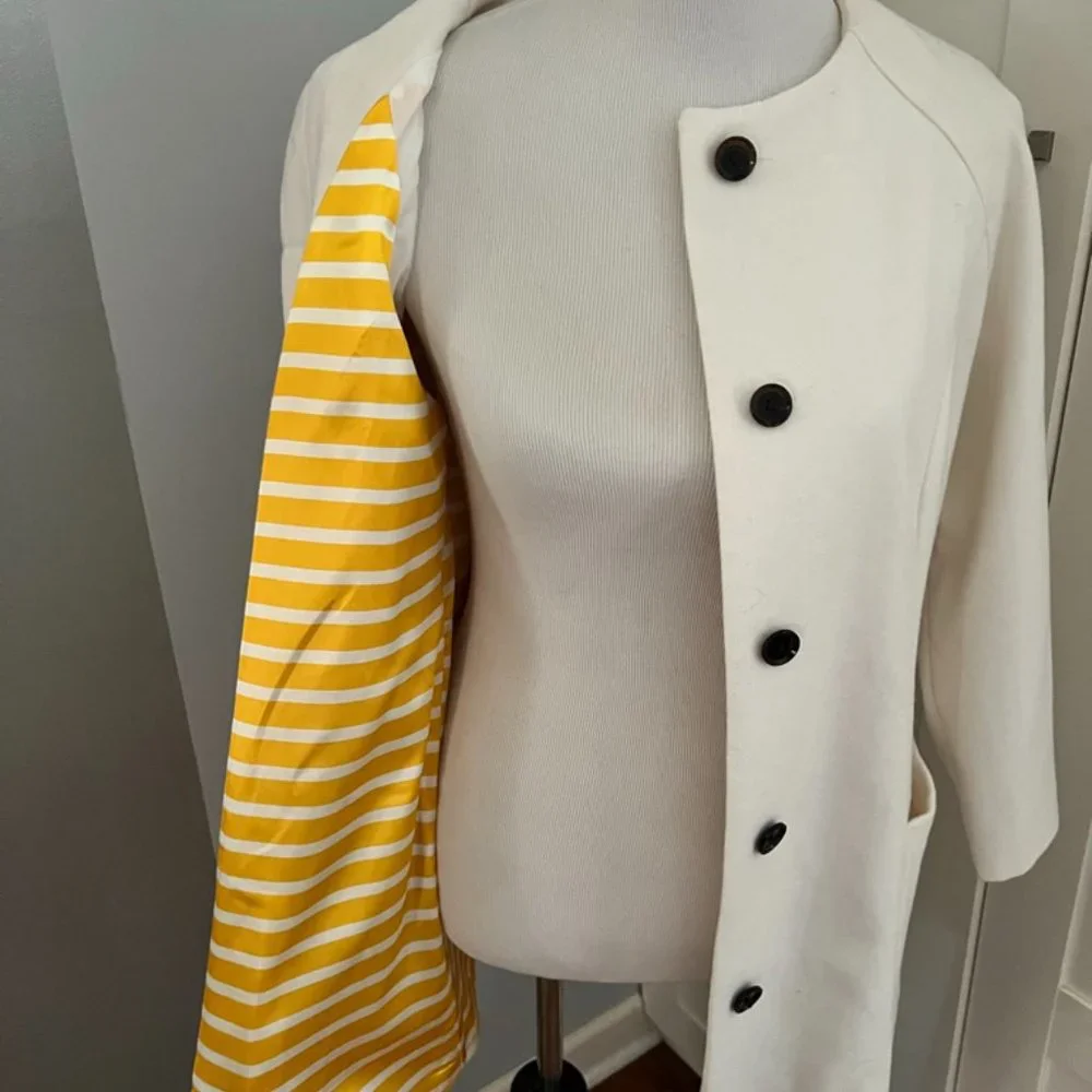 Like-New lightweight wooly jacket with 3/4 swing sleeve Old Navy sz M - Picture 2 of 3